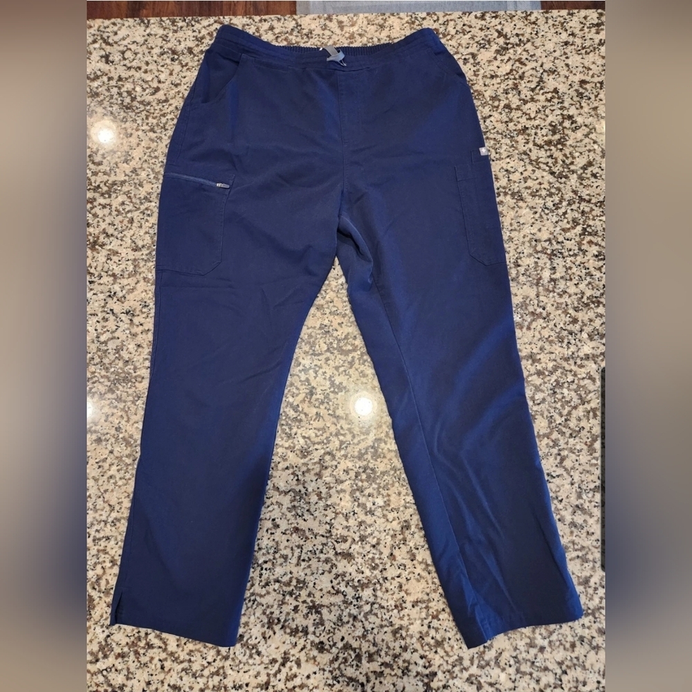 FIGS Technical Collection Scrub Pants Navy Size Large